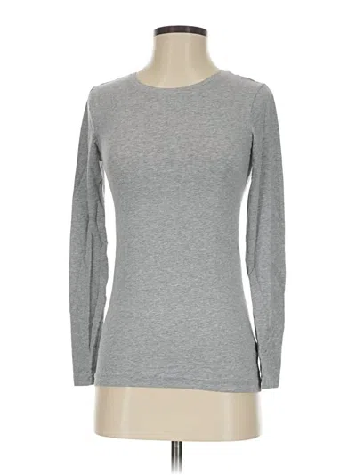 Pre-owned Gap Body Long Sleeve T-shirt In Gray