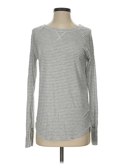 Pre-owned Gap Body Long Sleeve T-shirt In Gray
