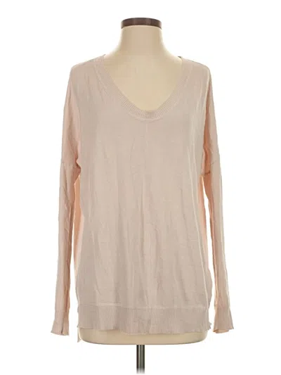 Pre-owned Gap Body Long Sleeve T-shirt In Tan