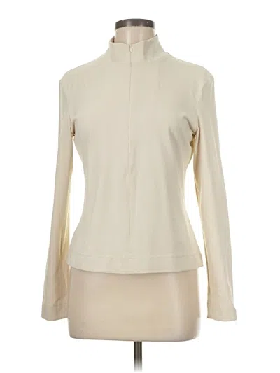 Pre-owned Gap Body Long Sleeve Turtleneck In Ivory
