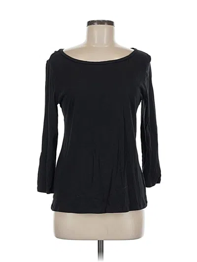 Pre-owned Gap Body Outlet 3/4 Sleeve T-shirt In Black