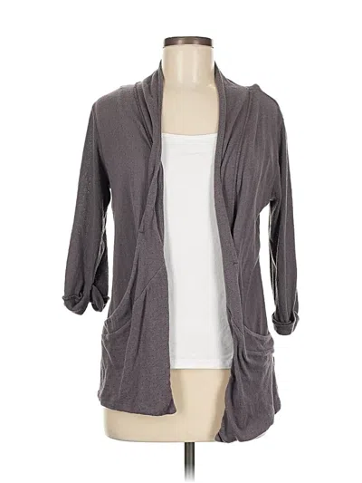 Pre-owned Gap Body Outlet Cardigan Sweater In Gray