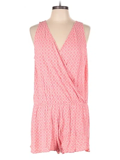 Pre-owned Gap Body Outlet Romper In Pink