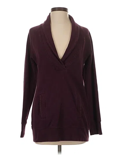 Pre-owned Gap Body Outlet Sweatshirt In Burgundy