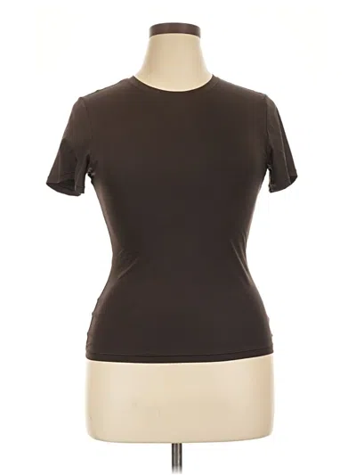 Pre-owned Gap Body Short Sleeve Turtleneck In Brown