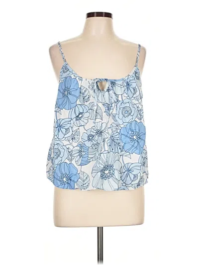 Pre-owned Gap Body Sleeveless Blouse In Blue