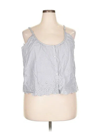 Pre-owned Gap Body Sleeveless Blouse In Gray