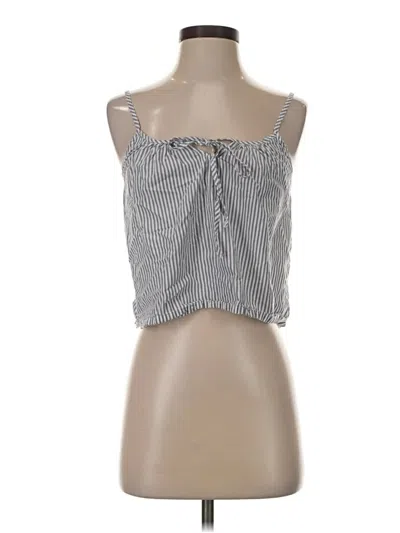 Pre-owned Gap Body Sleeveless Blouse In Silver