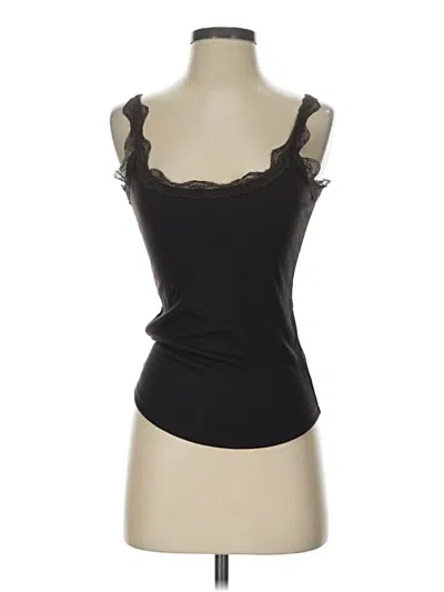 Pre-owned Gap Body Sleeveless Top Black Sweetheart Neckline Tops