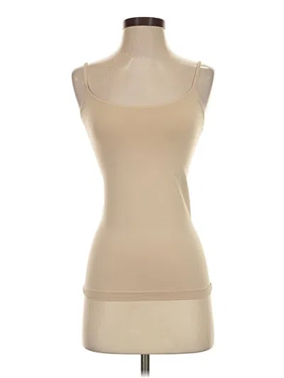 Pre-owned Gap Body Sleeveless T-shirt In Tan