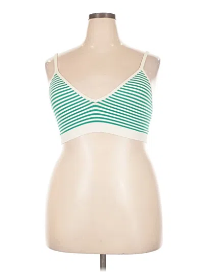 Pre-owned Gap Body Sports Bra In Green