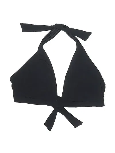 Pre-owned Gap Body Swimsuit Top Black Solid Pattern Swimwear