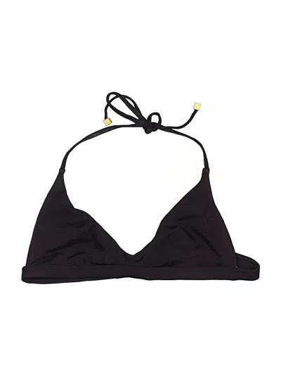 Pre-owned Gap Body Swimsuit Top Black Solid Pattern Swimwear