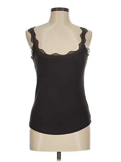 Pre-owned Gap Body Tank Top Black Sweetheart Neckline Tops