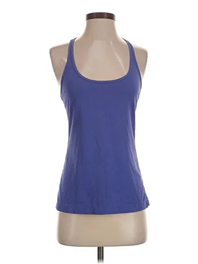 Pre-owned Gap Body Tank Top Blue Halter Neckline Tops