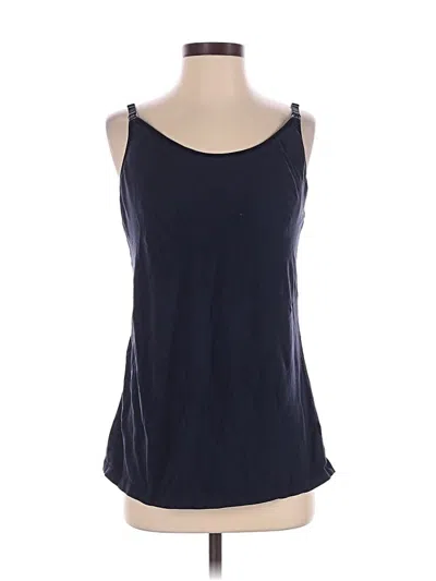 Pre-owned Gap Body Tank Top Blue Halter Neckline Tops