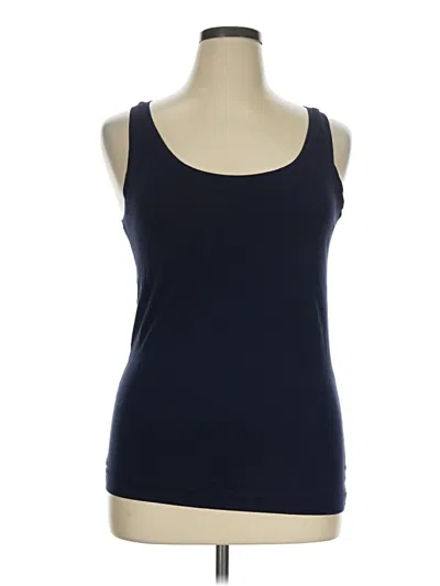 Pre-owned Gap Body Tank Top Blue Scoop Neck Tops