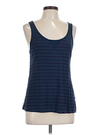 Pre-owned Gap Body Tank Top Blue Strapless Neckline Tops