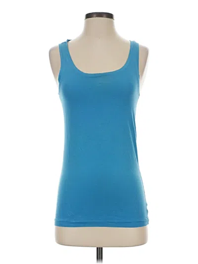 Pre-owned Gap Body Tank Top Blue Strapless Neckline Tops