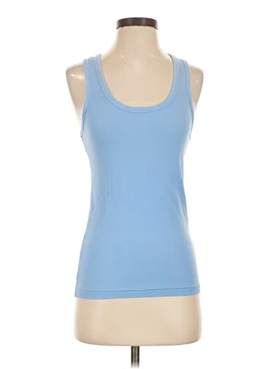 Pre-owned Gap Body Tank Top Blue Strapless Neckline Tops