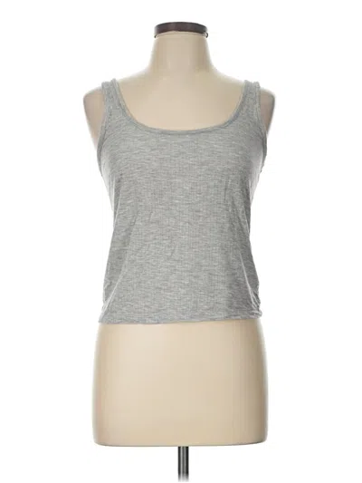 Pre-owned Gap Body Tank Top Gray Strapless Neckline Tops