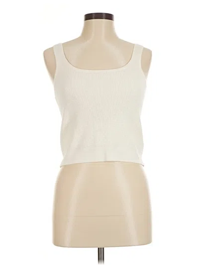 Pre-owned Gap Body Tank Top Ivory Strapless Neckline Tops