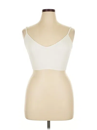 Pre-owned Gap Body Tank Top Ivory Strapless Neckline Tops In White