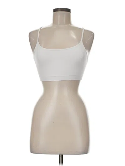Pre-owned Gap Body Tank Top Ivory Strapless Neckline Tops In White