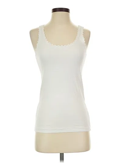 Pre-owned Gap Body Tank Top Ivory Sweetheart Neckline Tops In White