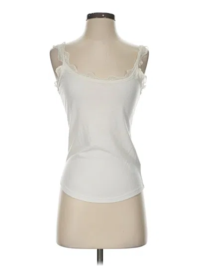 Pre-owned Gap Body Tank Top Ivory Sweetheart Neckline Tops In White