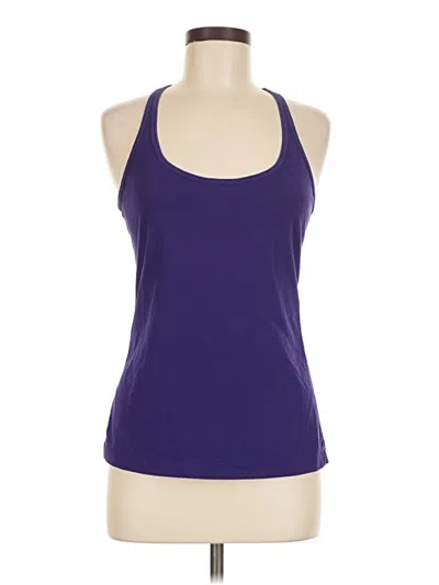 Pre-owned Gap Body Tank Top Purple Halter Neckline Tops