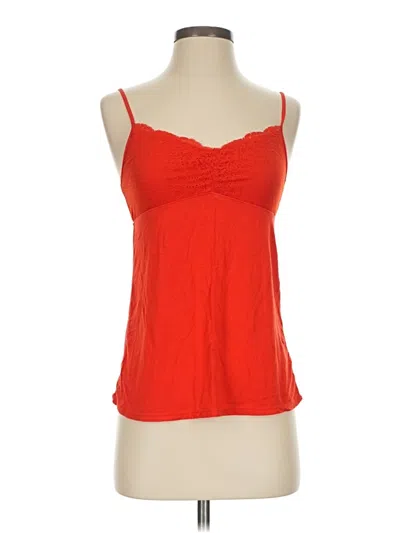 Pre-owned Gap Body Tank Top Red Sweetheart Neckline Tops