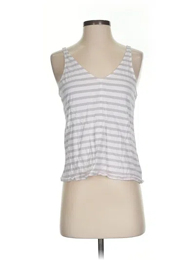 Pre-owned Gap Body Tank Top Silver Halter Neckline Tops