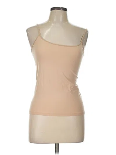 Pre-owned Gap Body Tank Top Tan Strapless Neckline Tops