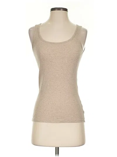 Pre-owned Gap Body Tank Top Tan Strapless Neckline Tops