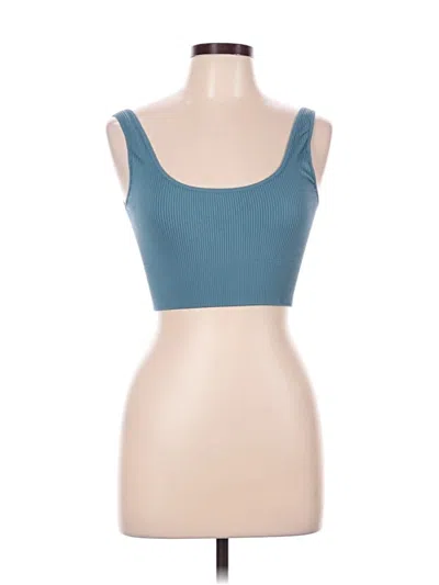 Pre-owned Gap Body Tank Top Teal Strapless Neckline Tops
