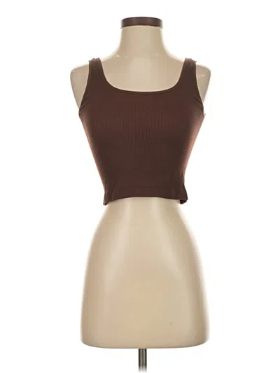 Pre-owned Gap Body Tube Top Brown Strapless Neckline Tops