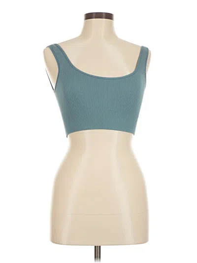 Pre-owned Gap Body Tube Top Teal Strapless Neckline Tops In Blue
