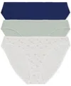 Gap Body Women's 3-pk Bikini Underwear Gpw00274 In Optic White Floral Print