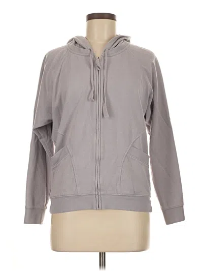 Pre-owned Gap Body Zip Up Hoodie In Gray