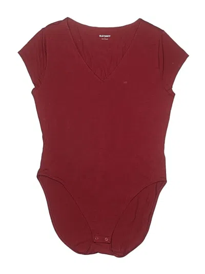 Pre-owned Gap Bodysuit In Burgundy