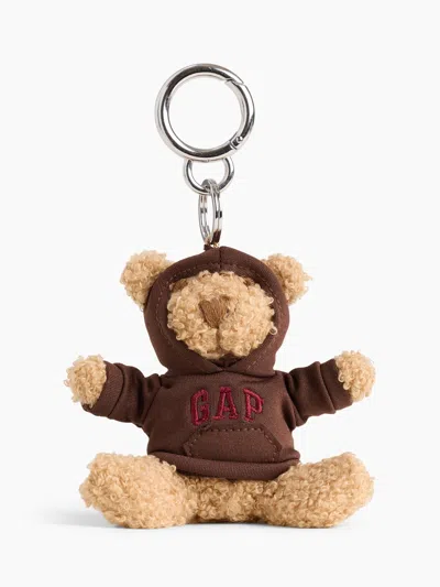 Gap Kids' Brannan Bear Hoodie Bag Charm In Terra Brown