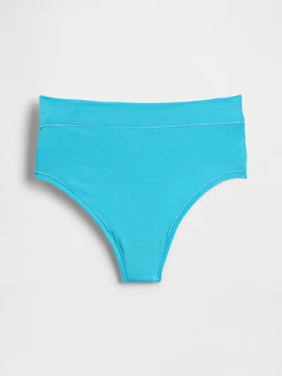 Gap Breathe High Rise Thong In Blue