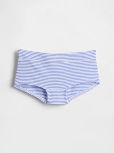 Gap Breathe Shorty In Blue And White Stripe