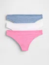 Gap Breathe Thong (3-pack) In Multi