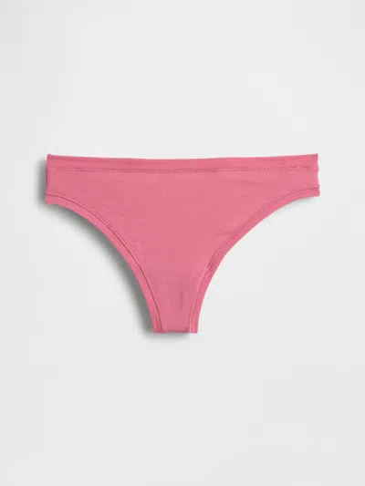Gap Breathe Thong In Pink Raspberry