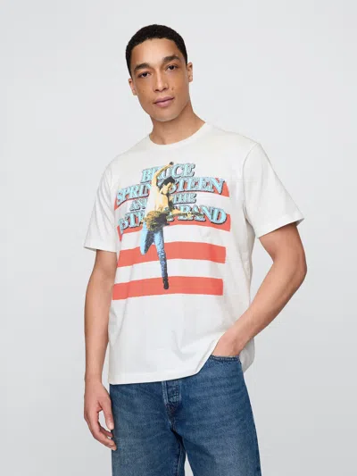 Gap Bruce Springsteen Graphic T-shirt In Off White