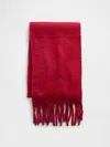 Gap Brushed Fringe Scarf In Red
