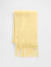 Gap Brushed Fringe Scarf In Yellow