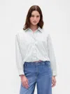 Gap Bubble Hem Shirt In Multi